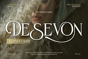 Desevon, a Serif Font by Burntilldead (Thumbnail 1 of 11)