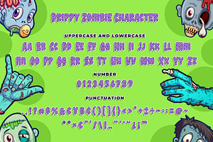 Drippy Zombie A Playful Spooky Font