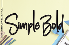 Simple Bold | Script Font