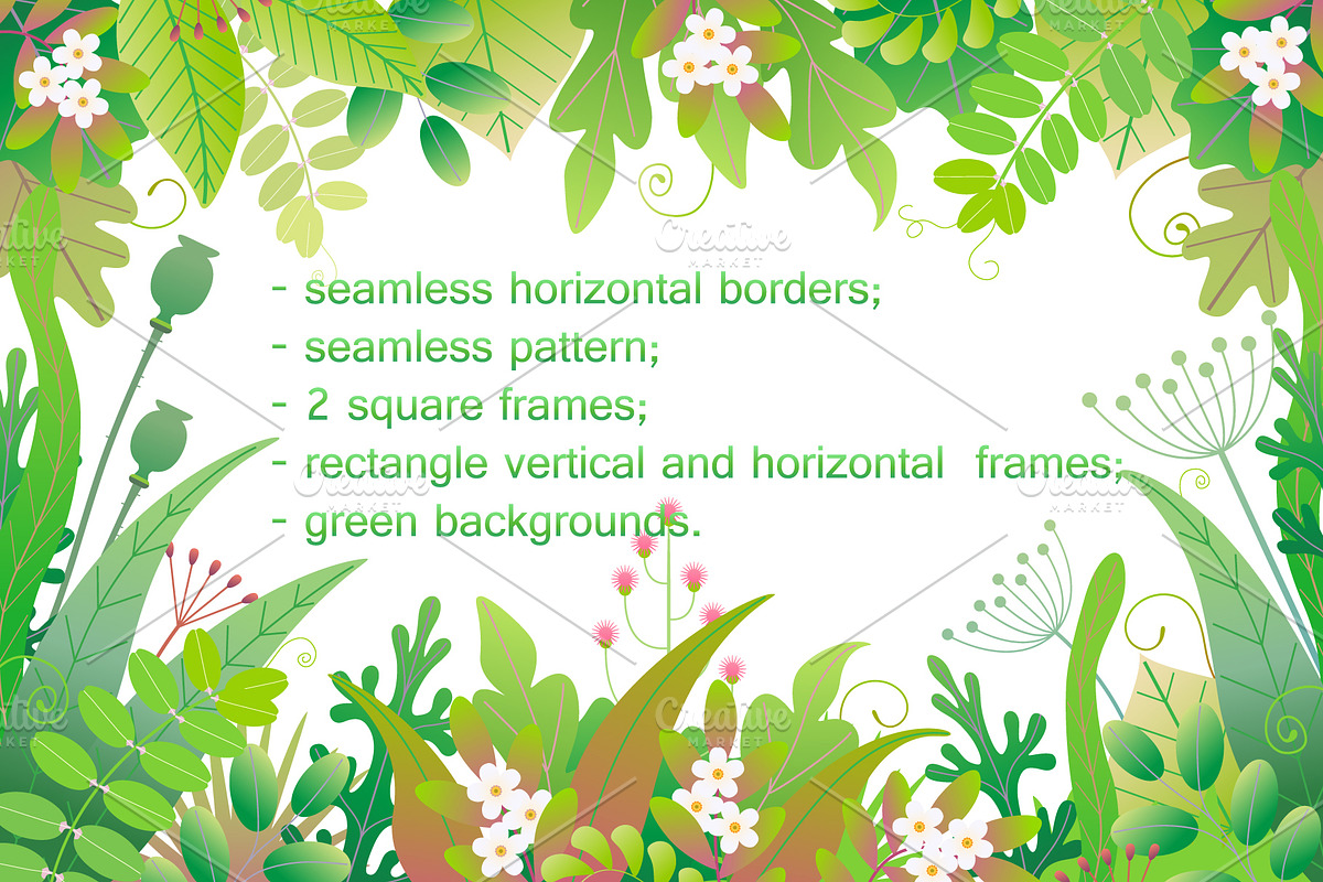 Green Leaves  Freshness, a Decorative Illustration by Valentyna Smordova (Photo 2 of 8)