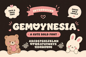 Gemoynesia – Soft Bold Playful Font