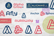5 Minimalist Letter A Logo Vol 02, a Branding & Logo Template by Morand Union (Thumbnail 2 of 7)