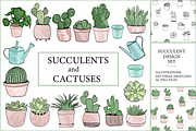 Succulents & cactuses illustrations, a Decorative Illustration by bigmomentsdesign (Thumbnail 2 of 8)