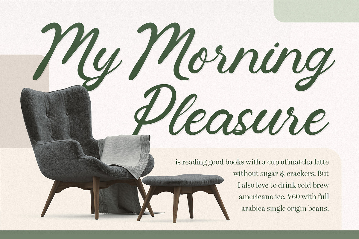Vintagen Monstera - Handwritten Font, a Handwritten Font by Variatype (Photo 2 of 7)