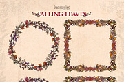 Falling Leaves Vintage Autumn Bundle, a Seasonal Illustration by Ink Stories (Thumbnail 6 of 20)