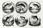 Splashing Fish Fishing Graphics, an Animal Illustration by DENIDigitalArtSudio (Thumbnail 2 of 5)