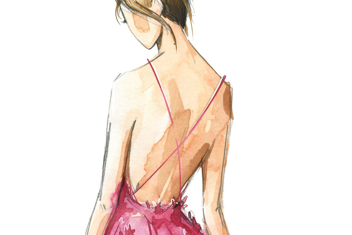 Floating watercolor dresses fashion, an Illustration by Kamenuka (Photo 4 of 4)