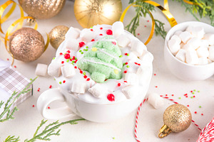 Christmas tasty leftovers stollen or Panettone ice cream, a Food & Drink Photo by Rimma
