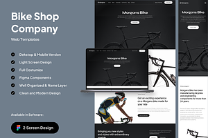 Morgans - Bike Shop Landing Page