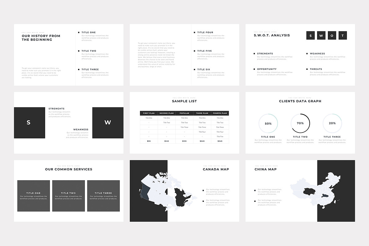 Boneti Minimalist PowerPoint, a Presentation Template by slidequest (Photo 12 of 18)