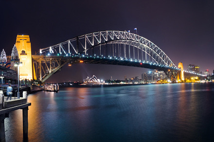 Sydney Harbor View At Night preview 5