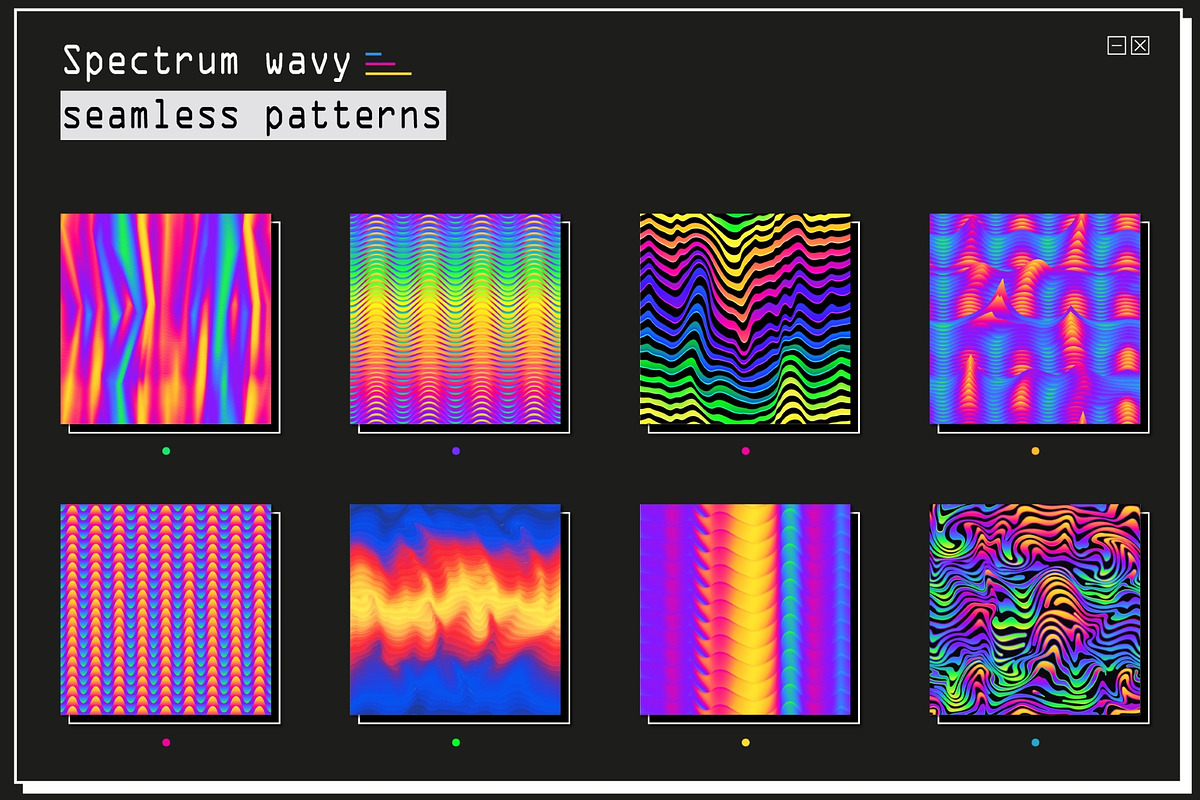 Spectrum lines patterns., a Pattern Graphic by Gudiny (Photo 6 of 7)
