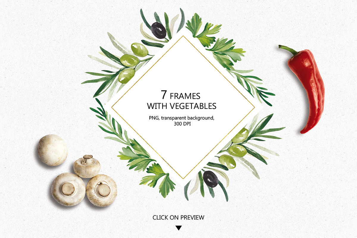 HEALTHY FOOD, a Decorative Illustration by Elena_Sedova (Photo 10 of 13)