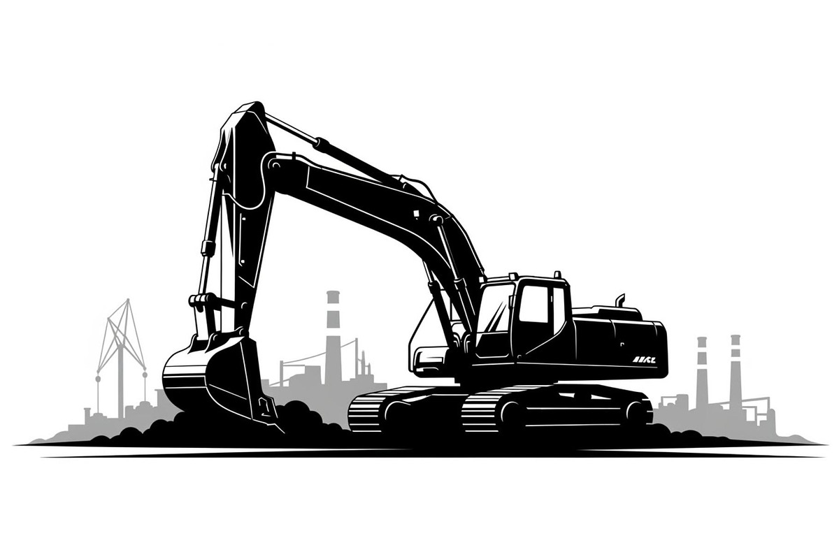 Excavator Construction Vector Bundle, an Illustration by Amazin_art (Photo 33 of 51)