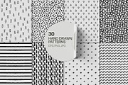 30 hand drawn patterns, a Background Graphic by Imageblend (Thumbnail 1 of 6)
