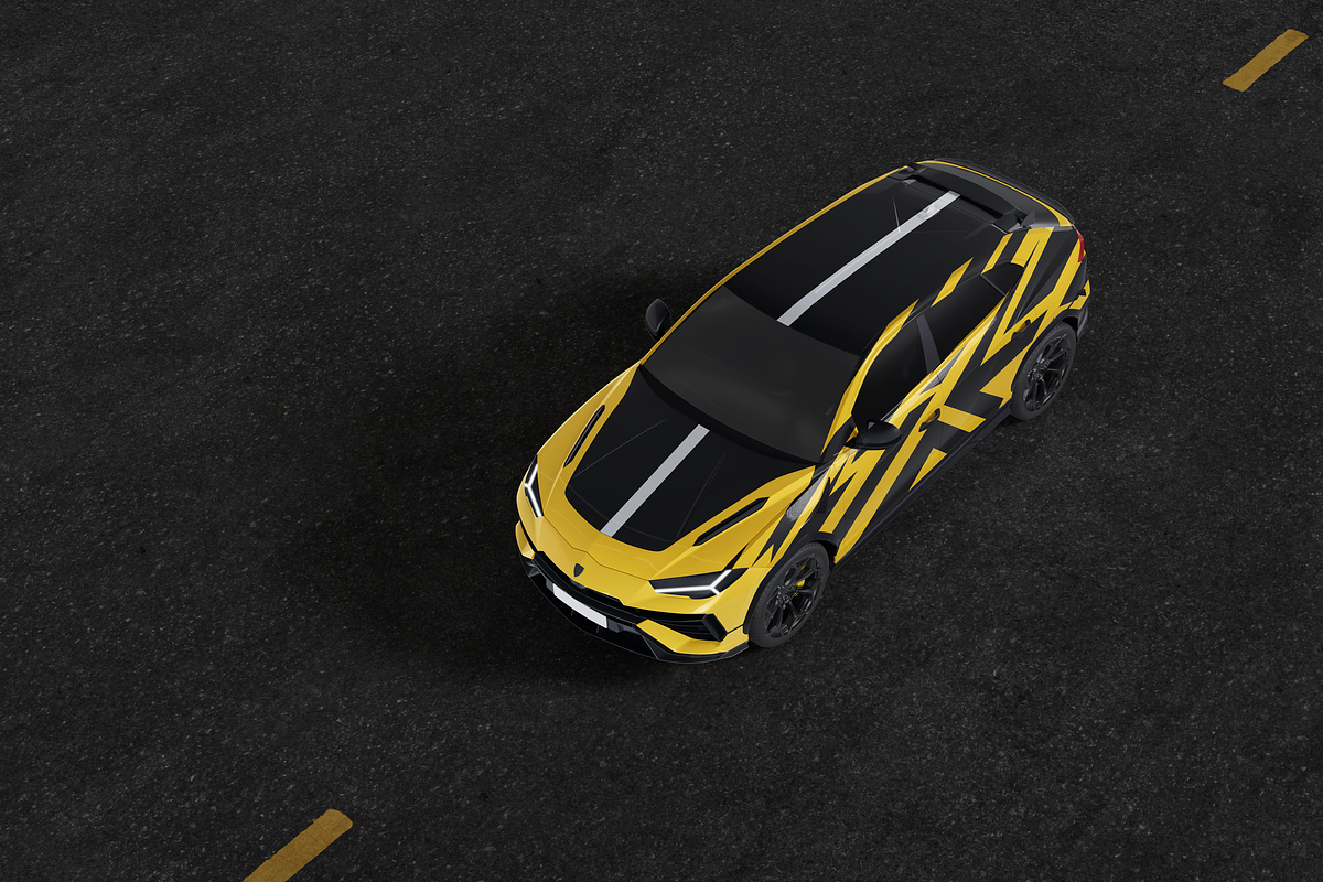 Lamborghini Urus Car Mockup, an Advertising Mockup by Mockupdaddy (Photo 7 of 8)