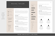 Resume Template for Word / CV, a Resume Template by PAPPERMINT RESUME STUDIO (Thumbnail 2 of 6)