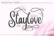 Angelina Script- Beautiful Handwritt, a Script Font by din-studio.com (Thumbnail 2 of 11)