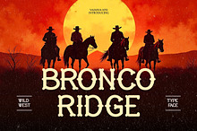 Bronco Ridge Wild West Typeface Font