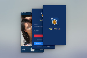 Social Photo Sharing App UI PSD