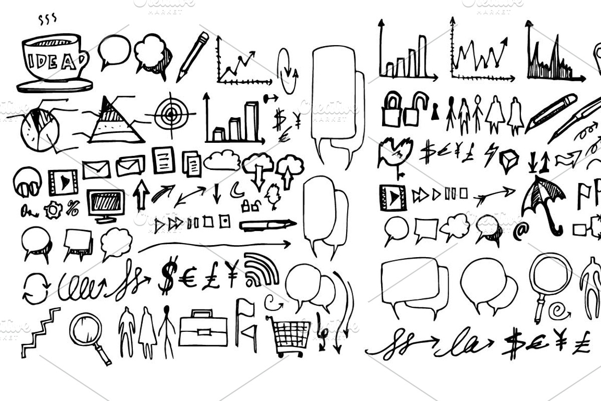 4657 Hand Drawn doodle elements, an Education Illustration by TKDoodle (Photo 29 of 77)