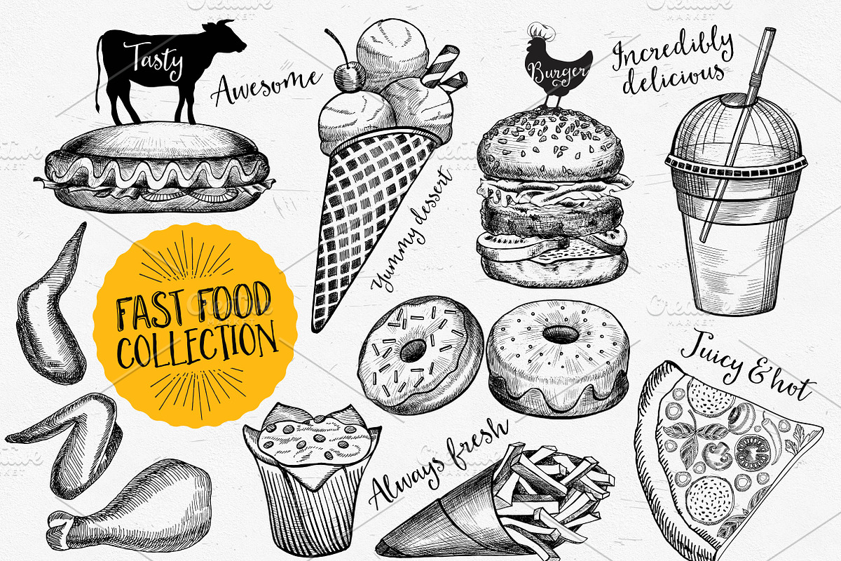 Food Bundle 75% off, a Food Illustration by BarcelonaShop (Photo 4 of 7)