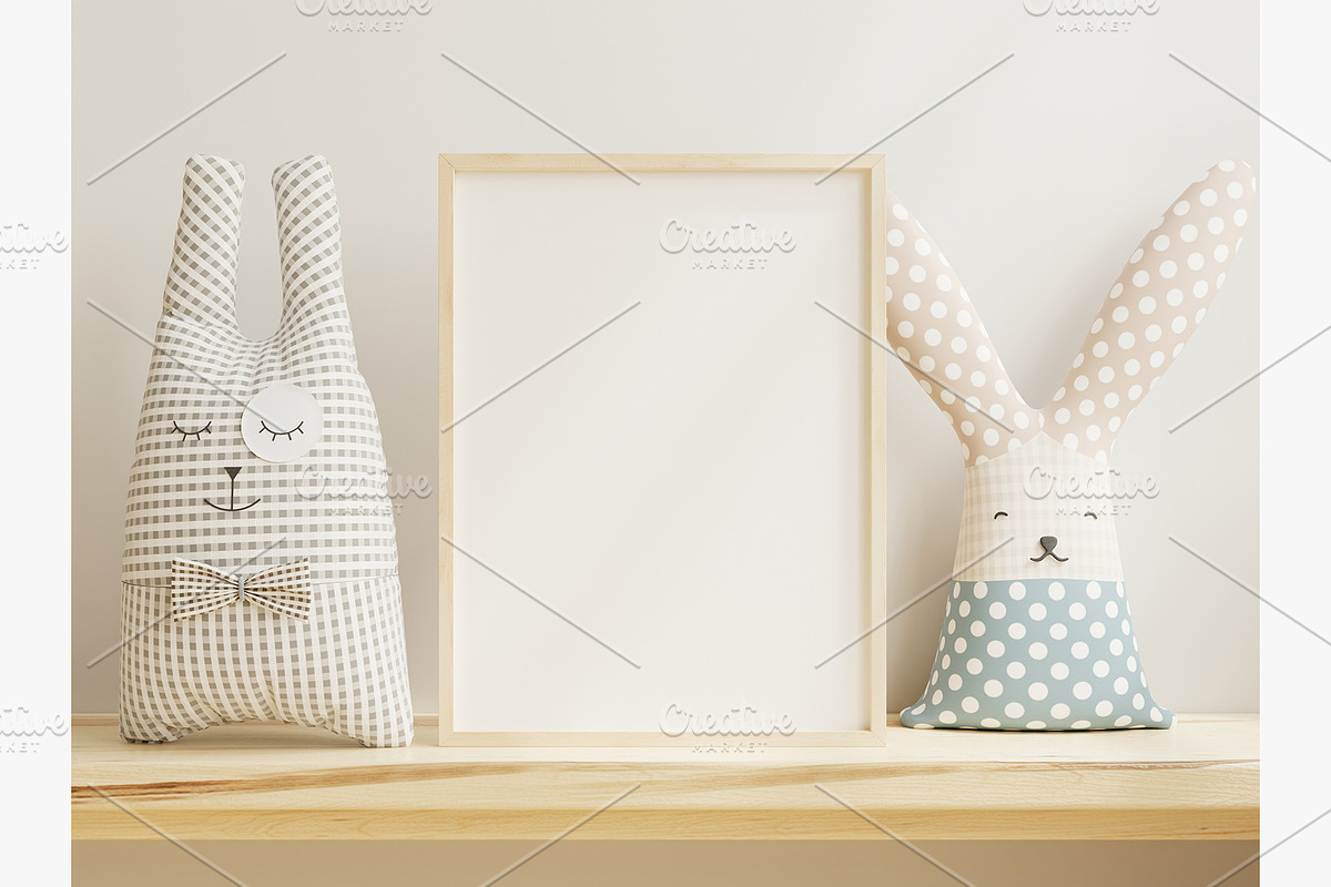 Kids frame mockup 001, a Household Mockup by vanitjan (Photo 2 of 2)