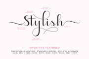 Heydan Script - a stylish fonts, a Script Font by Siwox Studios (Thumbnail 7 of 8)