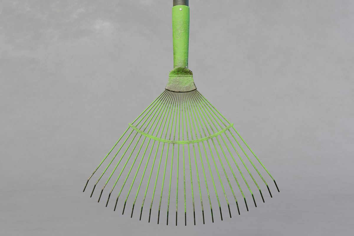 Leaf rake used, an Object 3D Model by mockupzz (Photo 4 of 8)