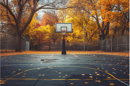 Lively Basketball court outdoor, a Sports & Recreation Photo by Ylivdesign