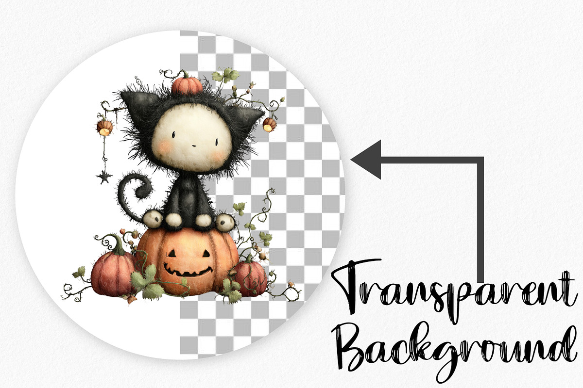 Whimsical Halloween Clipart, an Illustration by Canvas Craft (Photo 4 of 8)