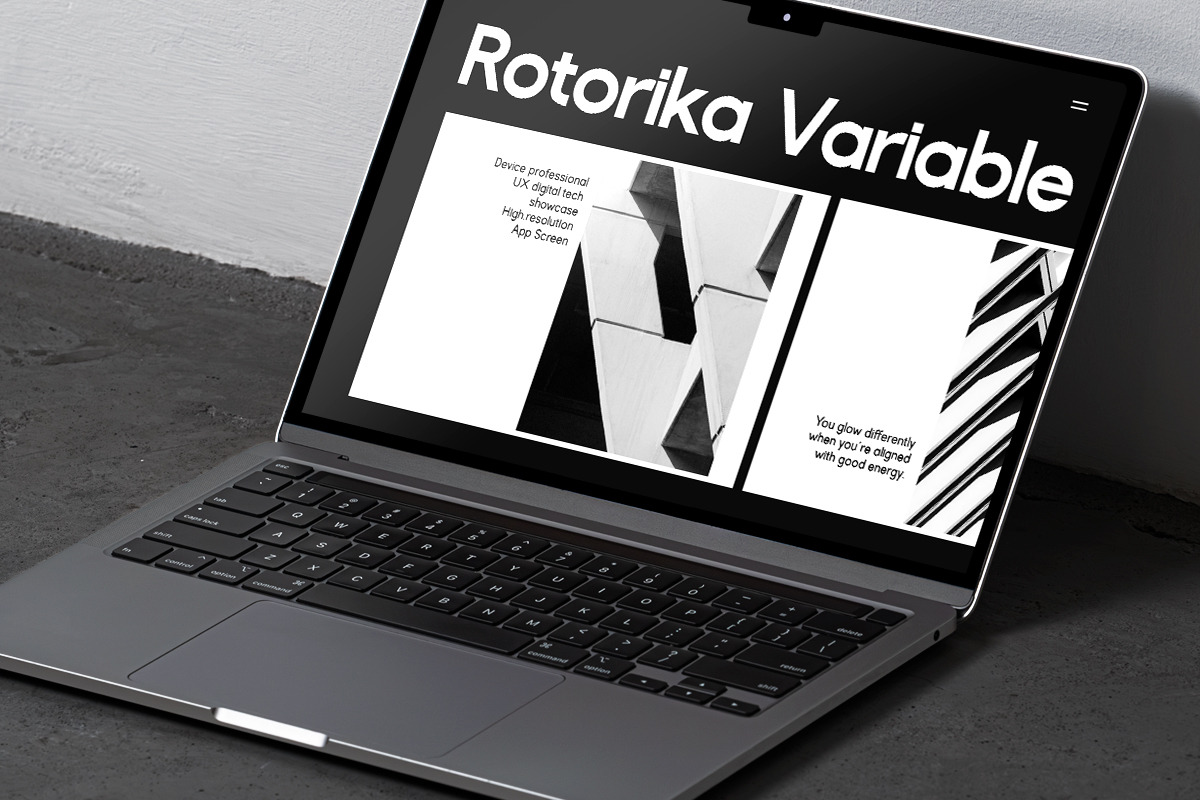 Rotorika, a Sans Serif Font by Nurul_kamal (Photo 9 of 10)