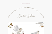 Seamless Cute Birds Pattern, a Pattern Graphic by Pati Charm Studio (Thumbnail 2 of 6)