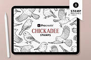 Chickadee Bird Procreate Stamps, a Shape Add-On by MadliArt (Thumbnail 1 of 5)