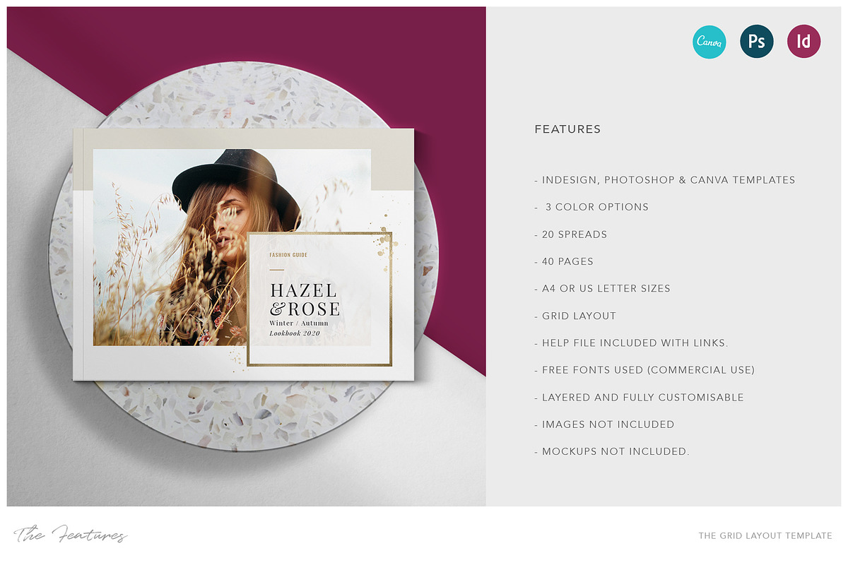 The Grid Layout | Canva, PSD, Indd, a Brochure Template by Marigold Studios (Photo 2 of 13)