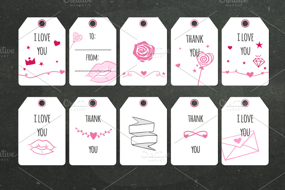 Valentine Day doodles, a Decorative Illustration by harmonia_green_art (Photo 4 of 5)