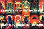 Retro Futuristic Posters, a Decorative Illustration by Fox's Monday (Thumbnail 6 of 7)