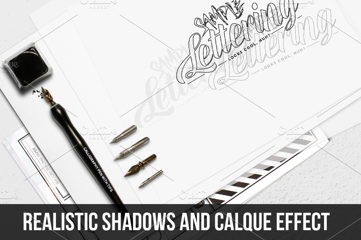 Calque Mockup Scene Creator, a Pens & Pencil Mockup by AwesomeMockups (Photo 2 of 5)