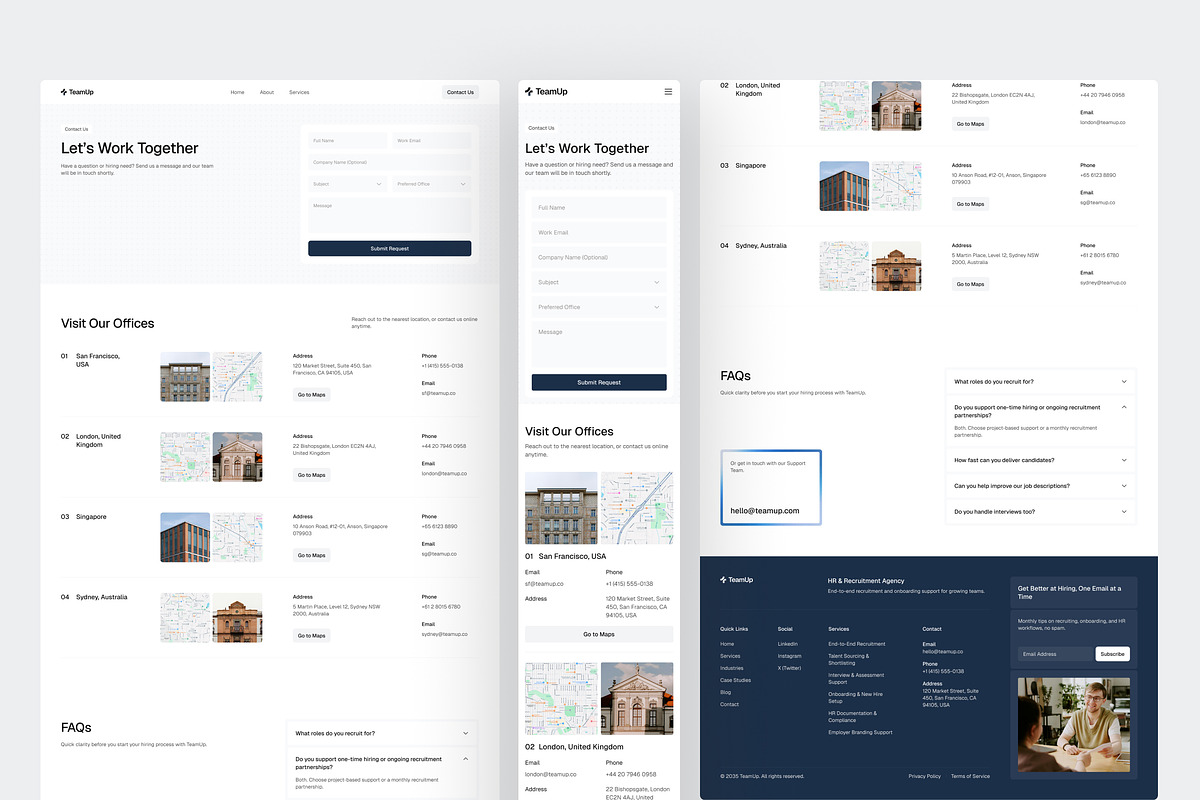 HR & Recruitment Agency Website UI, an UI Kit Template by peterdraw (Photo 6 of 7)