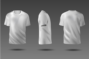 A collection of t-shirt mockups, an Object Illustration by Dessign Sells