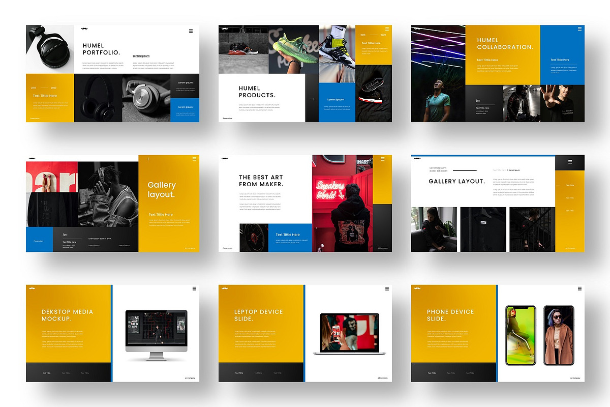 Humel - Business PowerPoint Template, a Presentation Template by Dens Creative Studio (Photo 4 of 6)