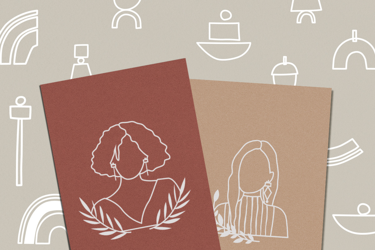 Portraits of women and shapes, a Person Illustration by by Margo (Photo 7 of 11)