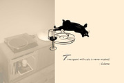 Vinyl Cat Illustration Bundle, a Decorative Illustration by Little Gremlin (Thumbnail 6 of 7)