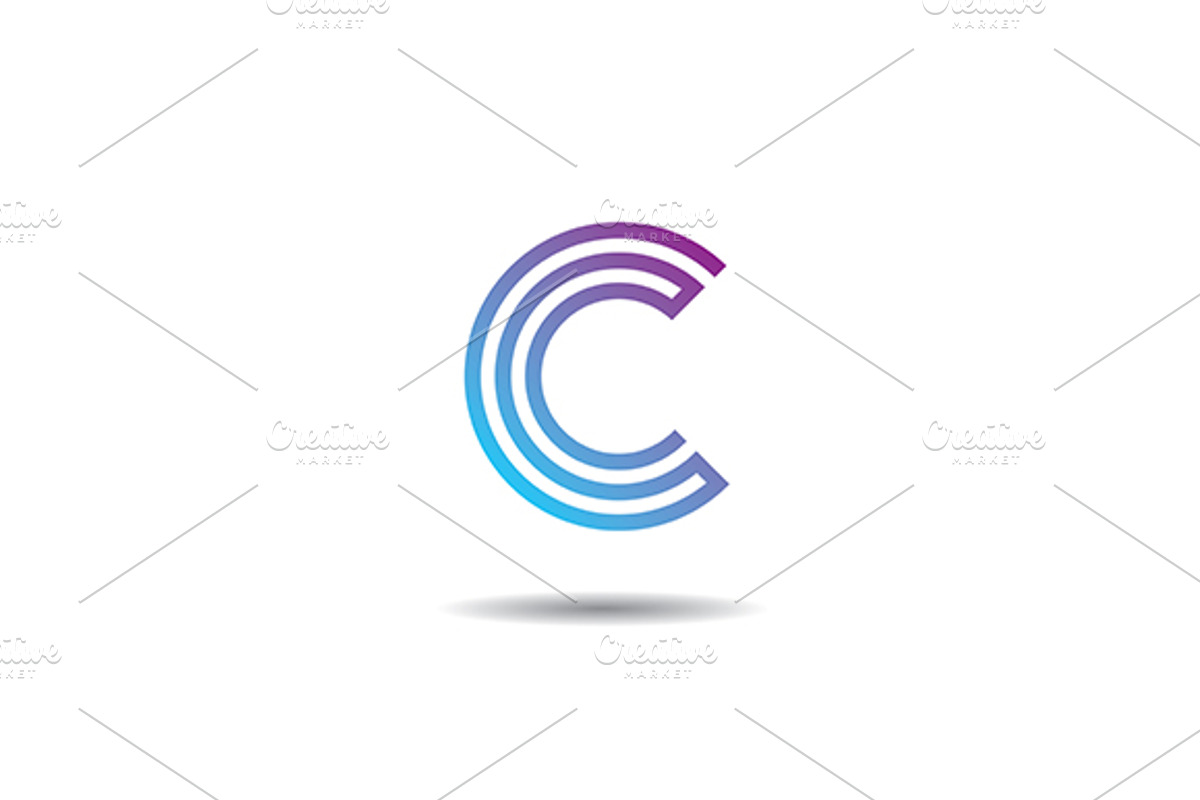 Letter C vector logo, a Branding & Logo Template by Urazovsky Design