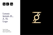 Luxury Initials ZL, Z, TL Logo, a Branding & Logo Template by Luxury Logos (Thumbnail 1 of 4)