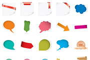 Speech Bubbles, Stamps, Origami, a Decorative Illustration by TAlex (Thumbnail 2 of 7)
