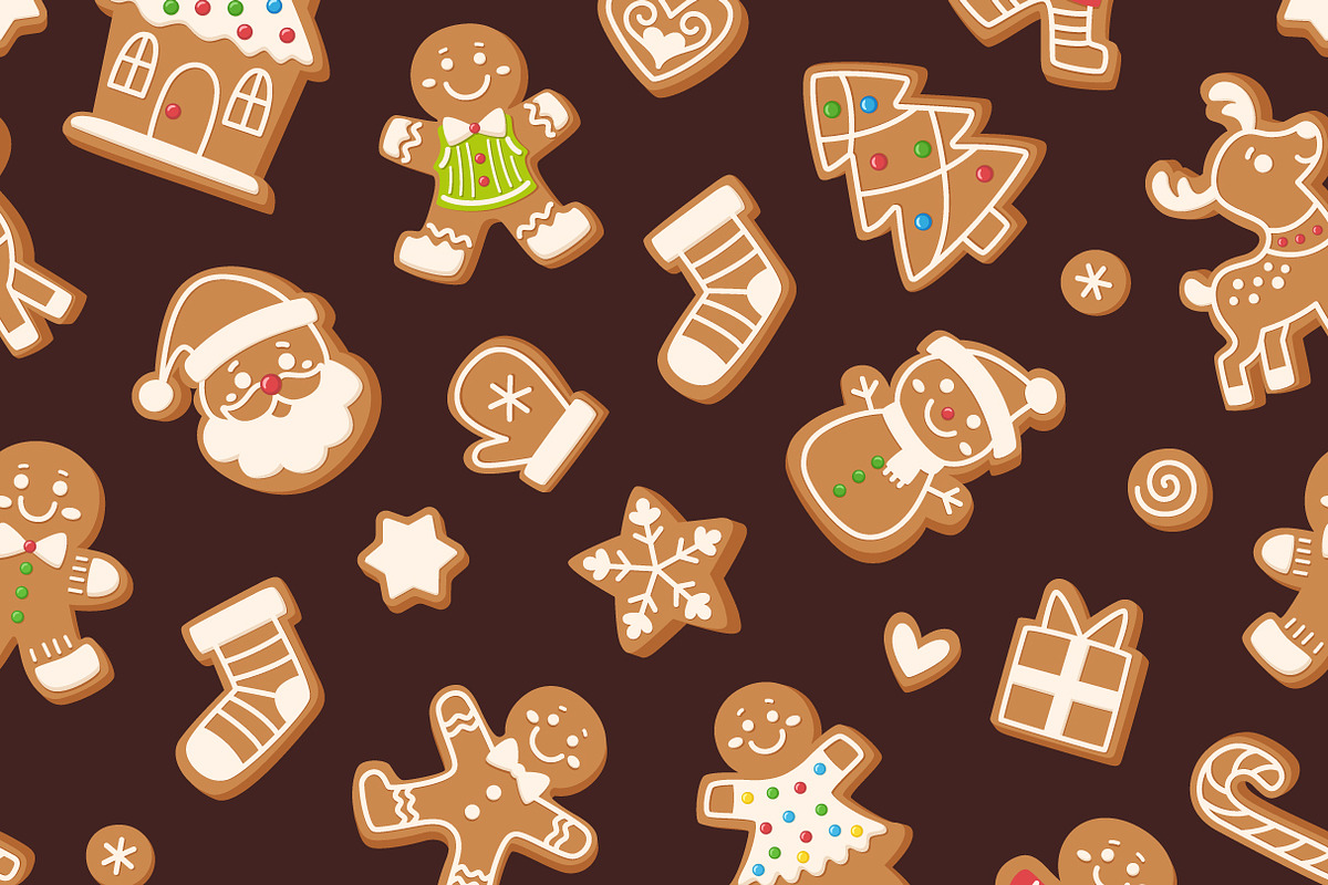 Christmas Gingerbread Pattern Set, a Pattern Graphic by Barsuk's Shop (Photo 9 of 10)