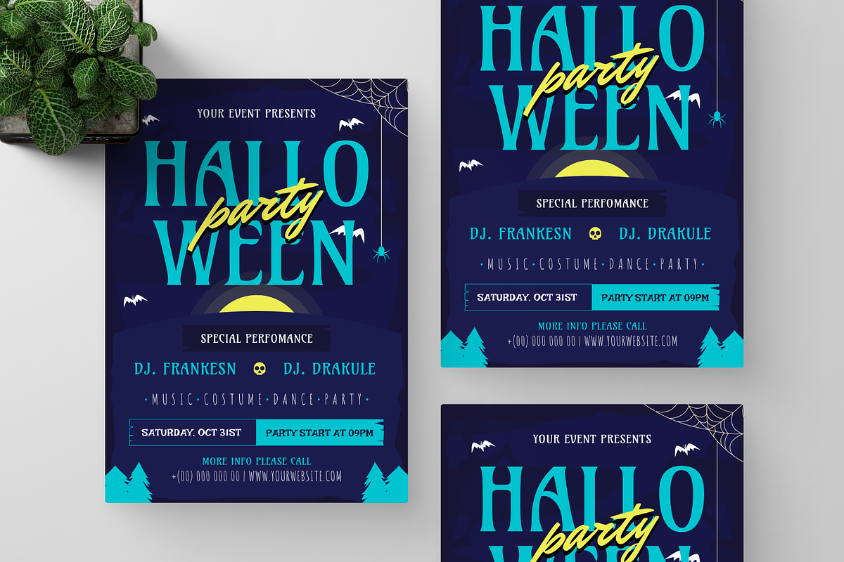 Halloween Party Flyer, a Flyer Template by Annora Studio (Photo 4 of 6)