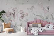 Wallpaper mockup Girl's room mockup, a Household Mockup by Hunny Badger (Thumbnail 5 of 6)