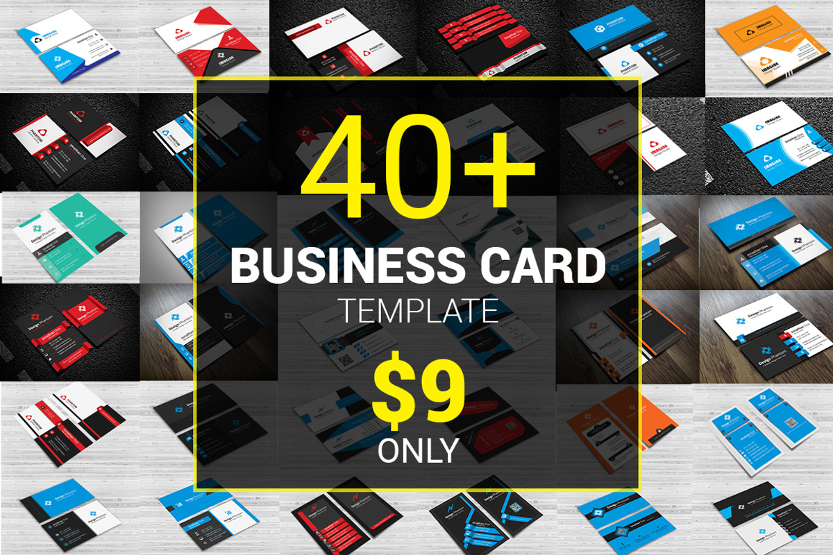 40+ Business Card Bundle 97% OFF, a Business Card Template by Imagine Design Studio (Photo 1 of 12)